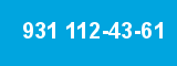 931 112-43-61